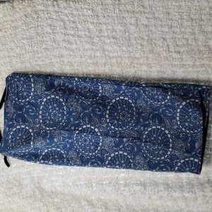 Ralph Lauren Blue Floral-Print Wrap Skirt